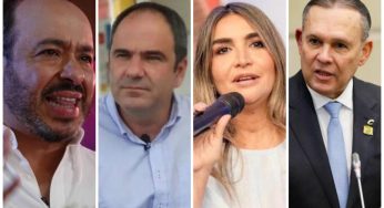 Presidentes de partes que son contrarias a la consulta popular que se reunieron el miércoles