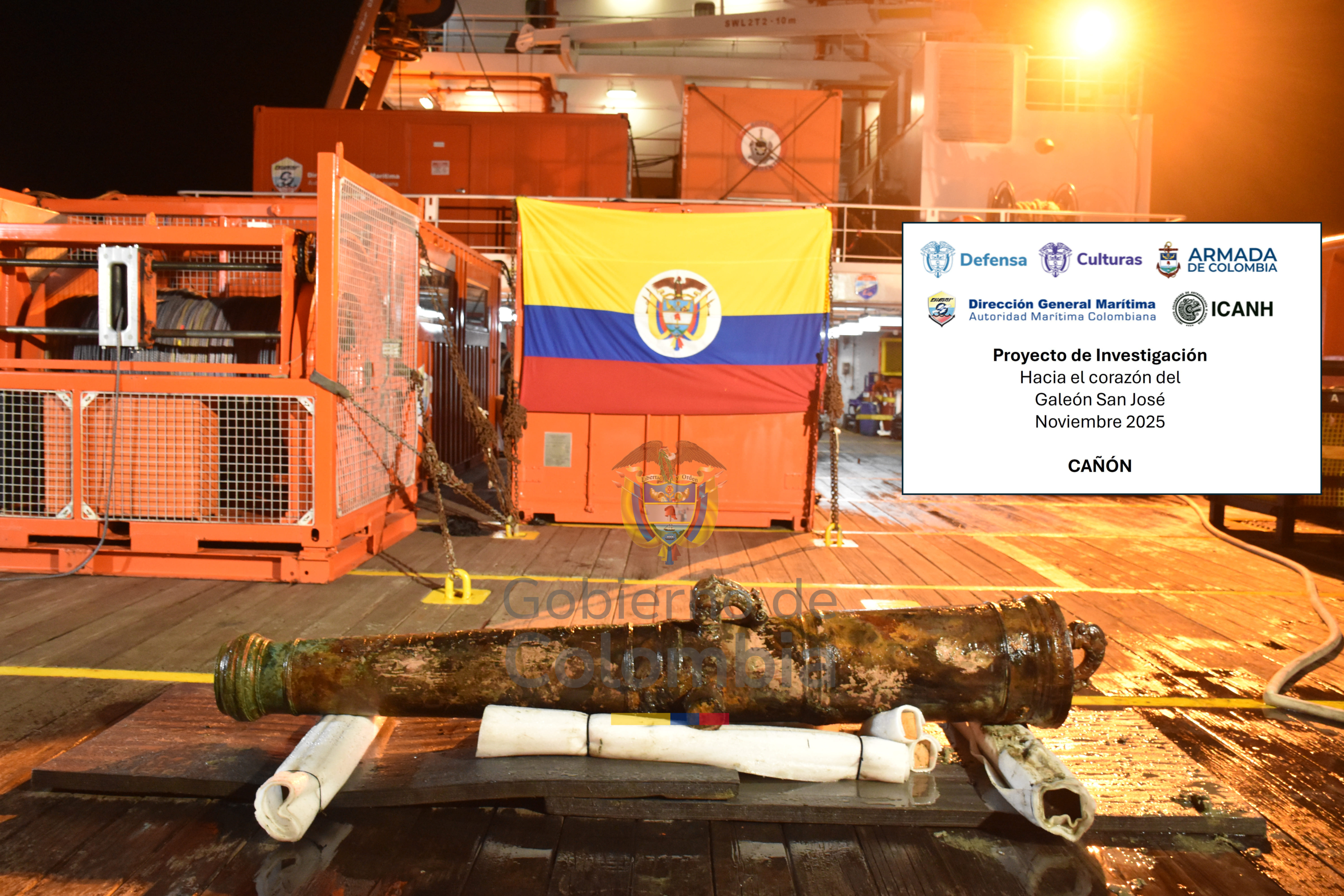 Fotografías de la expedición del galeón de San José