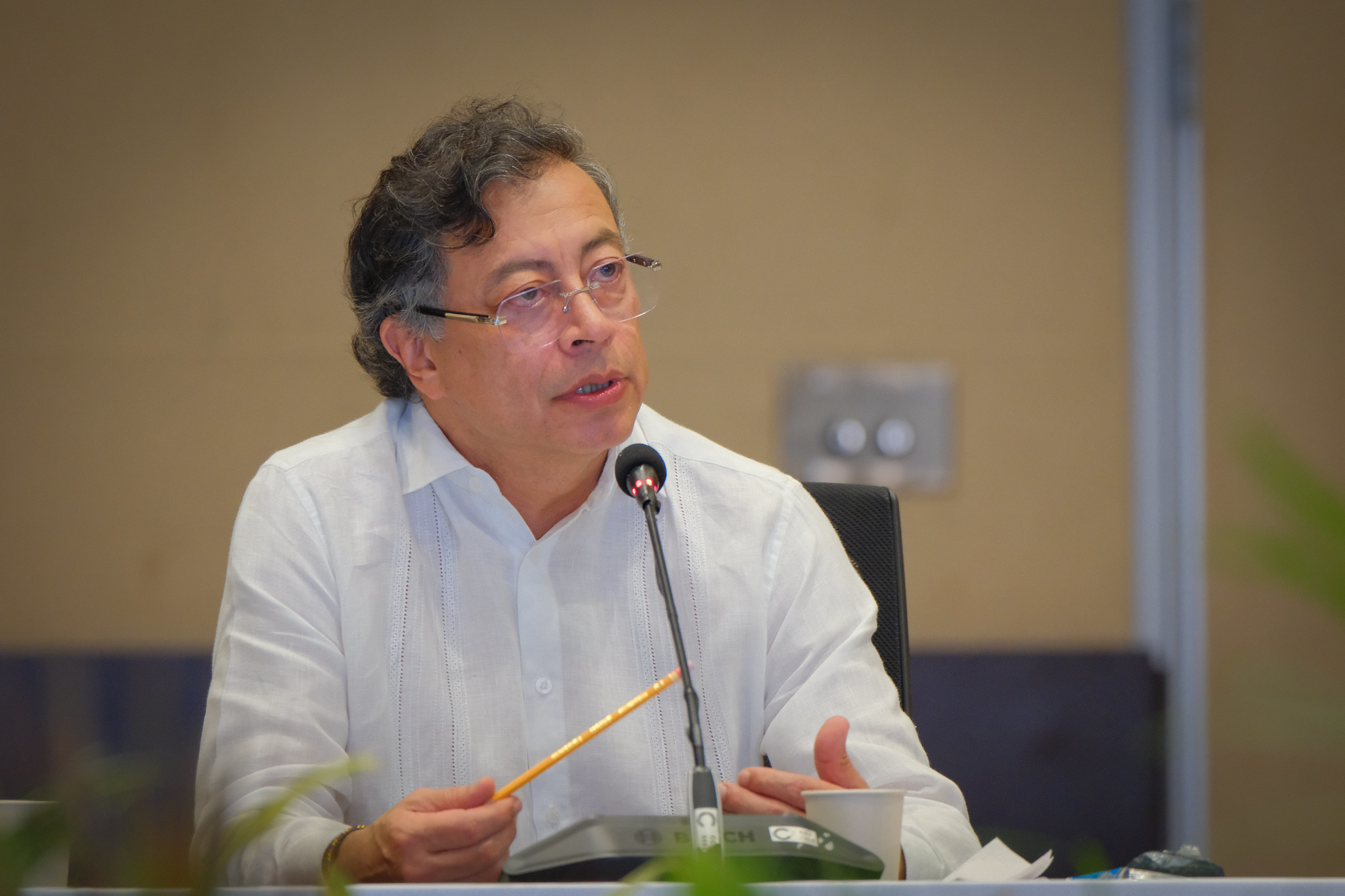 El presidente Gustavo Petro en Cartagena.